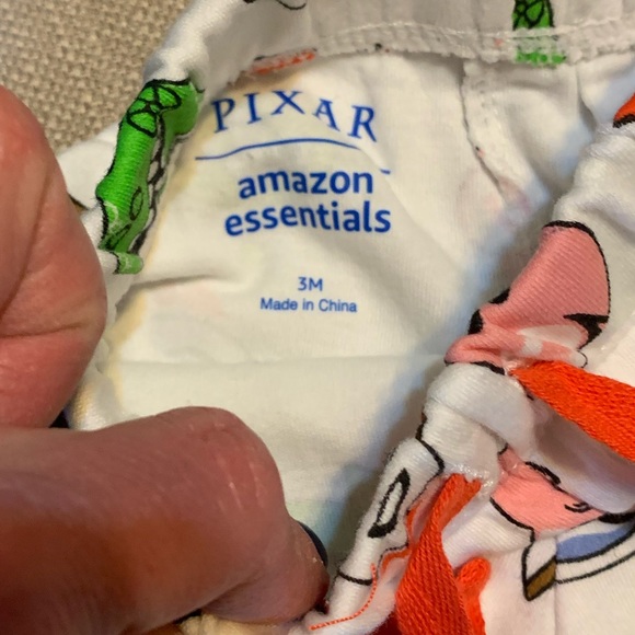 🤠NWOT Pixar 3-Month Baby Cotton Shorts with Drawstring Waists - Picture 3 of 10